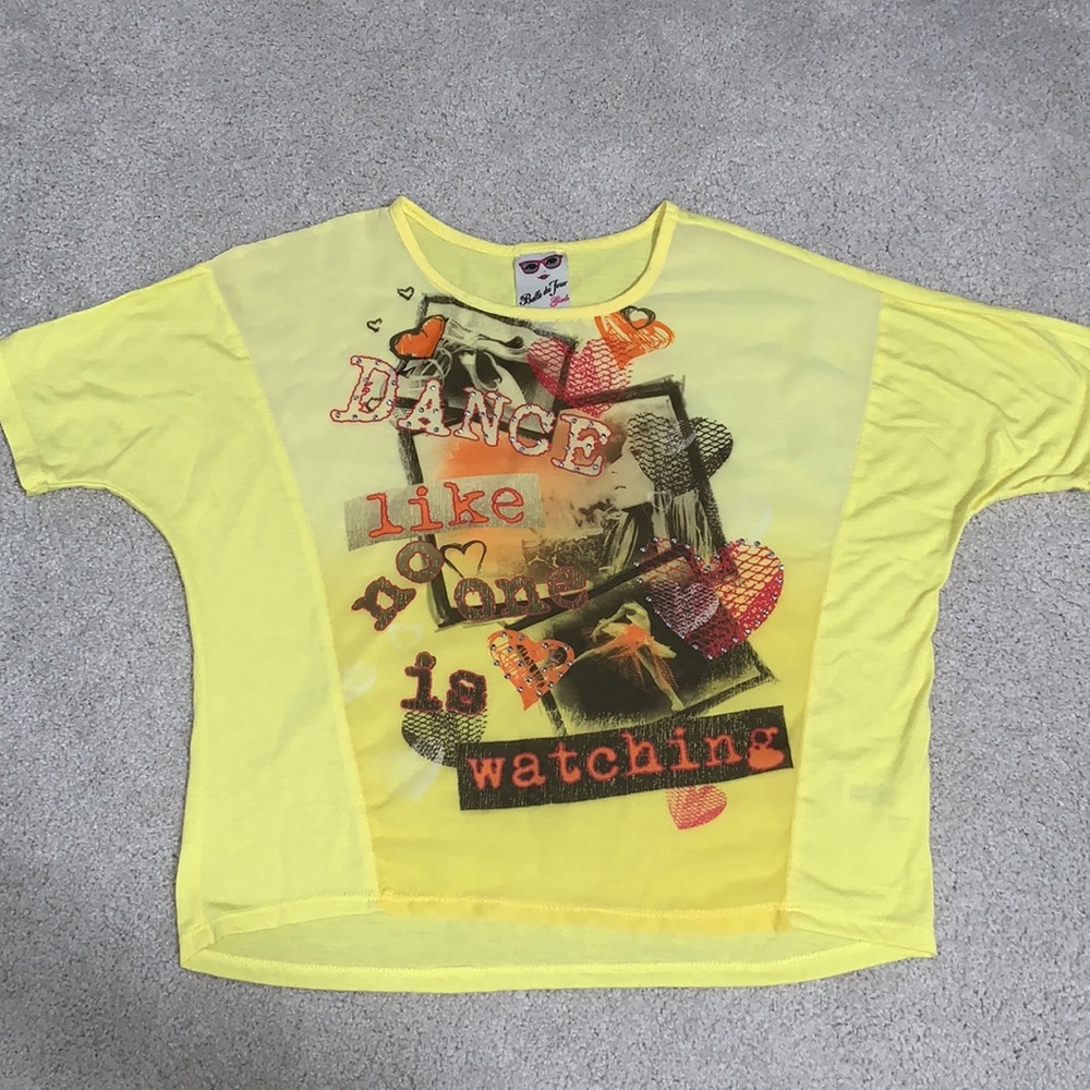 Yellow kids top